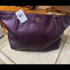 Coach purple purse.